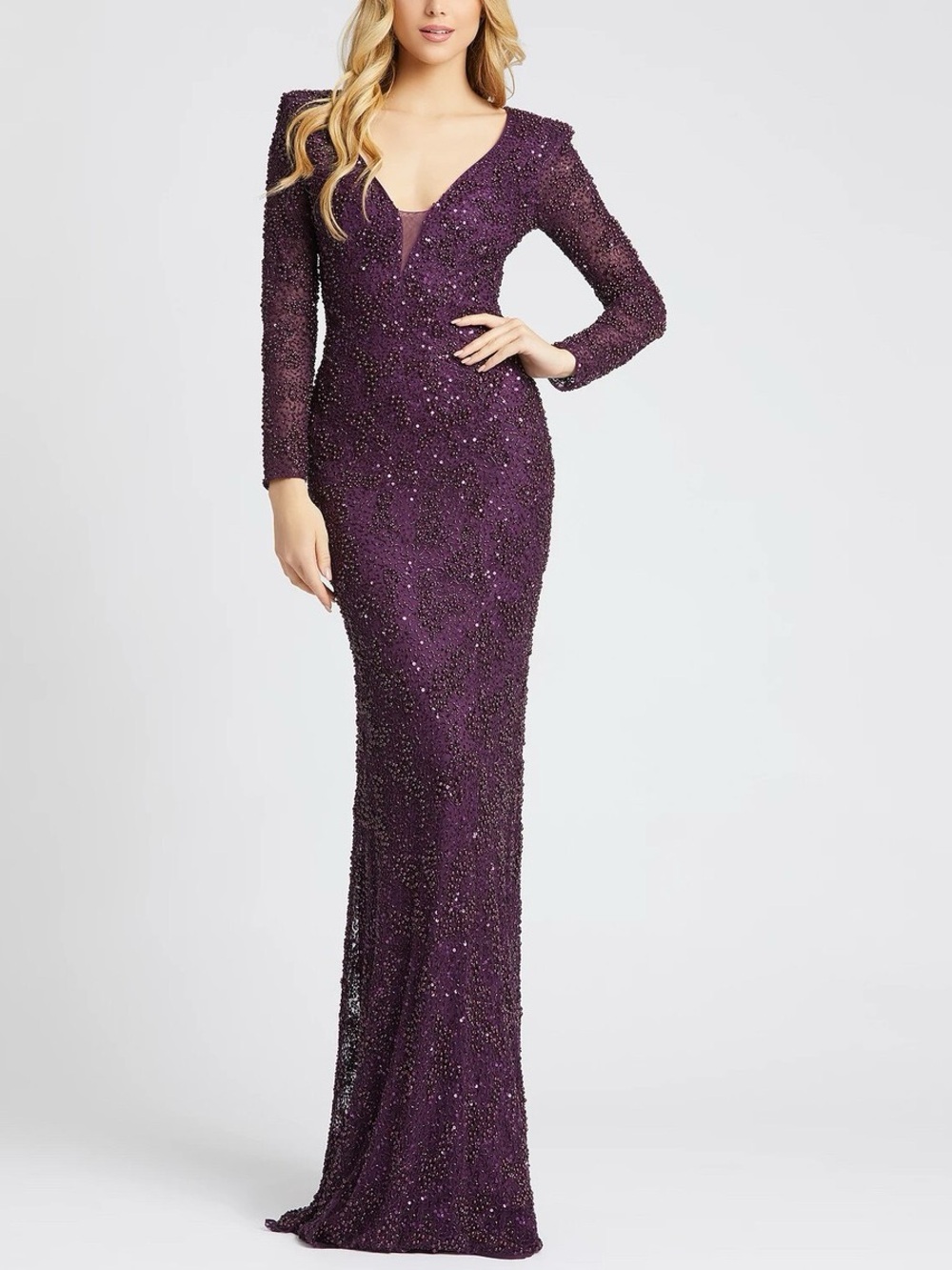 MAC DUGGAL 5177 Beaded Fitted Dress NWT Size 20